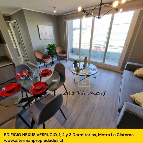 Nuevos, 3 Dormitorios, Ed. Nexus Vespucio, Sin Comisión