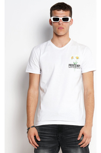 Remera M/c Est Espalda Margarita Printemps - Bross