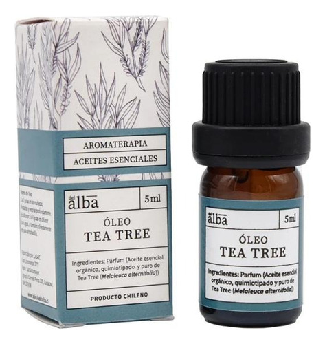 Aceite Esencial Aromaterapia Óleo Tea Tree Gotas 5 Ml Vegano