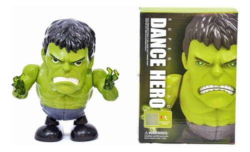 Boneco Dançante Do Incrível Hulk Bravo Marvel Os Vingadores