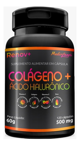 Colágeno + Ácido Hialurônico Renov+ 120 Cápsulas