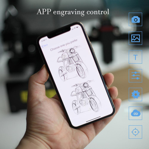 Máquina De Grabado Grabado De 450 Nm Con Área Láser