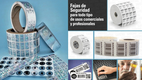 Etiquetas Seguridad Computacion Computadoras Faja Garantia