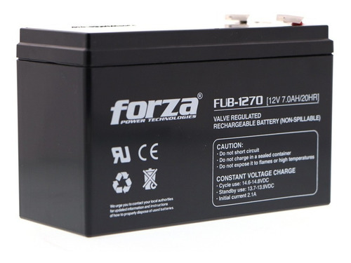 Imagen 1 de 3 de Bateria Para Ups Forza Fub-1270 12v7a Acido De Plomo Sellada
