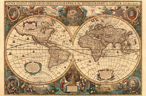 Imagen 2 de 5 de Rompecabezas Ravensburger Mapamundo Histórico De 5000 Piezas