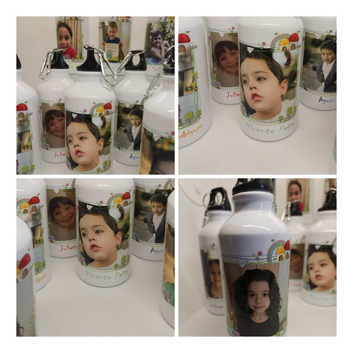 50 Botellas Aluminio 400ml Personalizadas