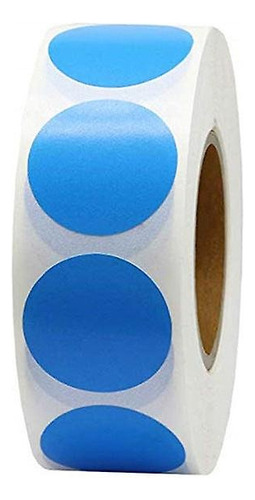 Etiqueta Selo Bolinha Colorida 25mm - Rolo Com 1000 Adesivos Cor Azul