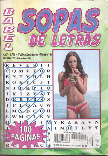 3 Revistas Sopas De Letras Sopas Argentina Sopas Babel
