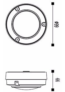 Imagen 3 de 10 de Pack X 10 Apliques Exterior Led 2.2w Calido Visera Candil