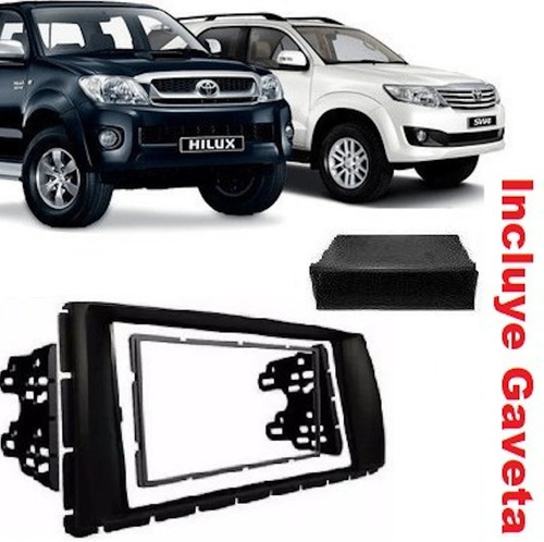 Frente Adaptador Stereo Hilux Sw4 2012 A 2015 + Gaveta 2368g