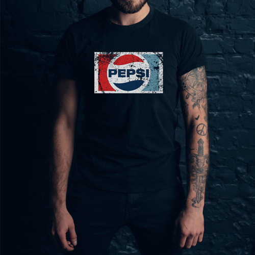 Remera Pepsi Logo Vintage Retro 100% Algodón Premium