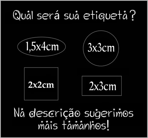 Imagem 3 de 4 de Etiqueta Sintético Sua Marca 100 Unid Personalizado C/ Logo