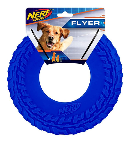 Frisbee O Flyer De Goma Para Perro Nerf - Azul Transparente