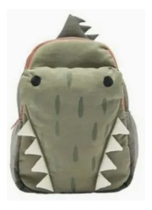 Nueva Mochila De Estudiante De Cocodrilo Verde