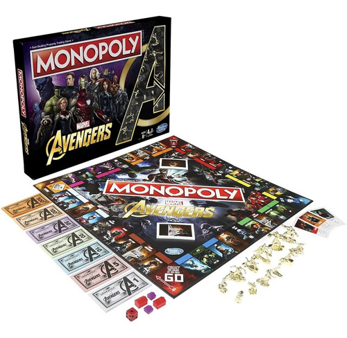 Monopoly Avengers, Hasbro, 8+, Soy Mercadolíder Platinum
