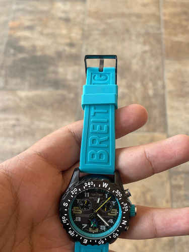 Reloj Breitlin.g Endurance Pro 44mm Mov Cuarzo Caucho Correa Agua Negro Negro (Usado)