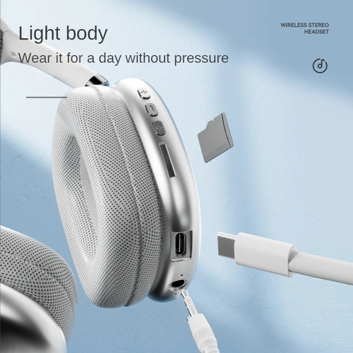 Over-ear Auriculares Bt Tarjeta Juego Cancelación De Ruido