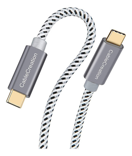 1 Cable Trenzado Usb-c A Usb-c 3mt Cablecreation -75hm