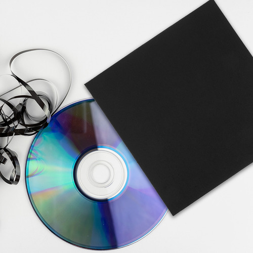 10 Fundas Para Cd, Sobres De Papel Para Dvd, Papel En Blanco