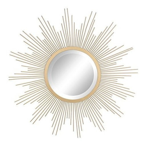 Espejo De Pared Dorado Stonebriar Formato Sol 24 Pulgadas