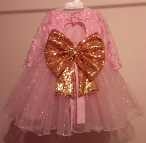 Vestido De Fiesta Bebe Nena Cumpleaños Bautismo