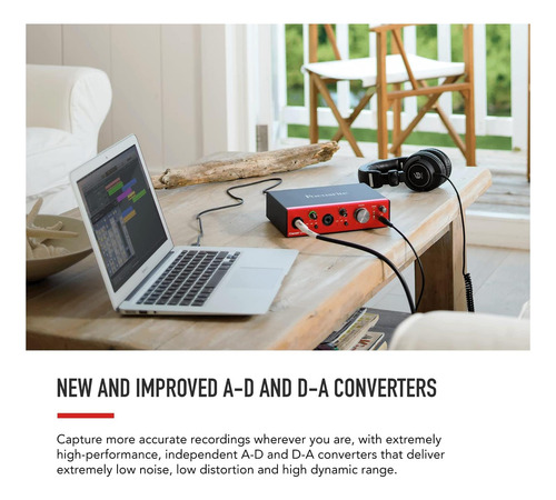 Interfaz Focusrite Clarett+ 2pre Usb-c, Audio Profesional