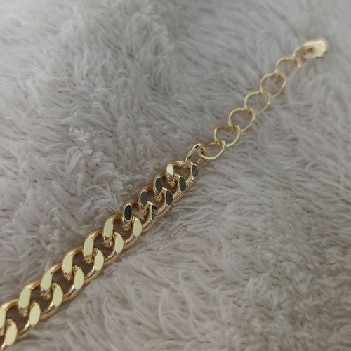 Pulso Esclava San Judas Oro Laminado 18k Circonias Dorado 7 Cm 22 Cm