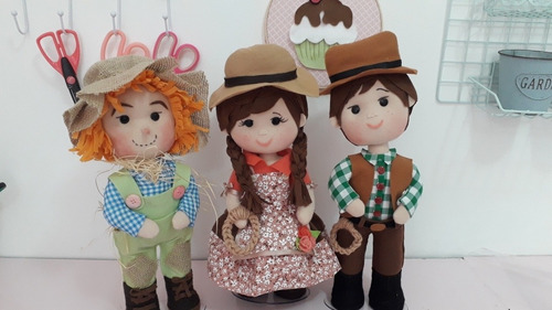 Bonecos Fazendinha 10 Personagens Em Feltro