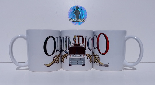 Taza Con Autobus Dina Olimpico De Frente