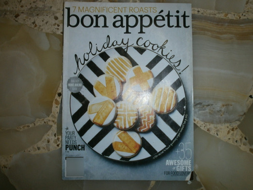 Revista Bon Appetit December 2013 Usa Holiday Cookies Roasts