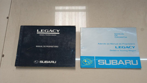 Manual Proprietário Subaru Legacy 1997