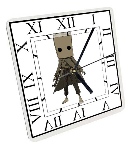 Reloj Madera Brillante Pared Y Mesa  Little Nightmares  A7