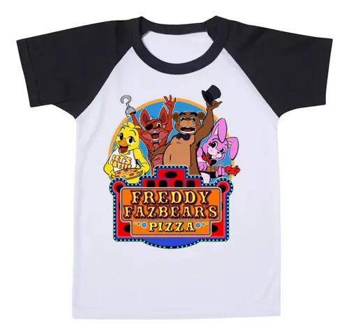 Camiseta Infantil FNAF Withered Freddy Animatronics