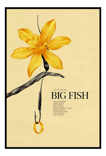 Cuadro Poster Premium 33x48cm Tim Burton Film Big Fish