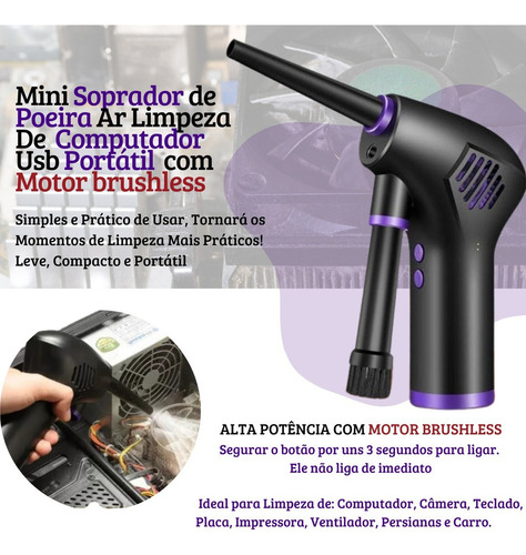 Mini Dust Blower Air Computer Cleaning Usb Portable