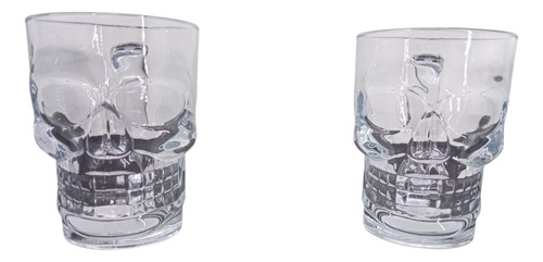 Tarro Taza Jarra De Cerveza Diseño Craneo De Calavera Trasparente