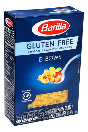 Sopa De Pasta Codo Sin Gluten Barilla 340 G