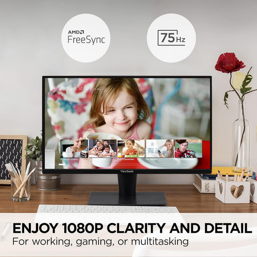 Monitor Viewsonic Vs2447m De 24 Pulgadas Y 1080p Con 75 Hz