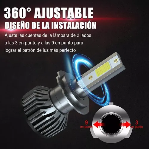 24000lm,- Kit De Focos Led H7 Luz Alta Y Luz Baja Canbus
