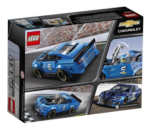 Blocos de montar LegoSpeed Champions Chevrolet Camaro ZL1 race car 198 peças em caixa