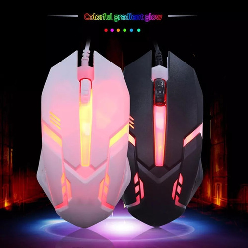  Ergonômico Wired Gaming Mouse Button Led 2000 Dpi Usb