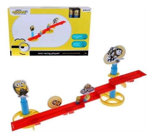 Set Mini Juego De Carreras Minions 2 Mini Racing Playset