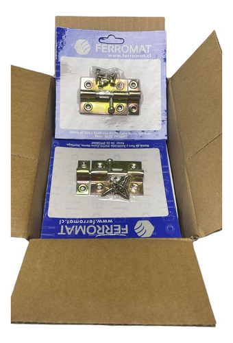 Picaporte Recto Bronceado 2 PuLG Caja 24 Display
