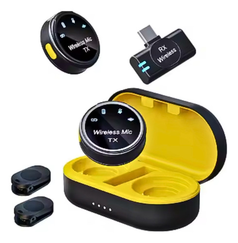 Pack 2 Microfonos Inalambricos Profesional Celular Tipo C