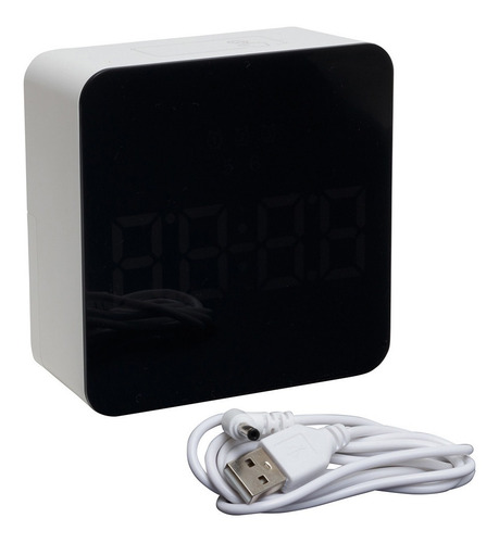 Imagem 3 de 6 de Relógio Led De Mesa Digital Espelhado