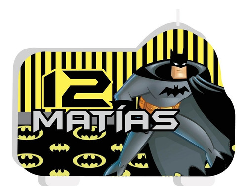 Vela De Cumpleaños Batman Niños Personalizada | Cuotas sin interés