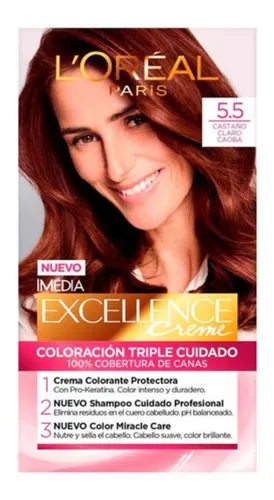 comprar Tinte Excellence Excellence Tintura L'Oréal Excellence Creme tono 5.5 castaño claro caoba para cabello