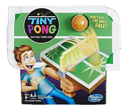 Tiny Pong Juego De Tenis Individual Hasbro E3112 Educando