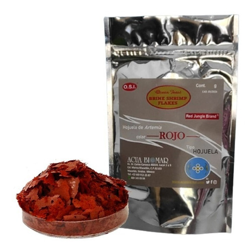 Flakes De Artemia, Red Jungle Brand O.s.i., Utah, Eua 50g