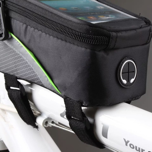 Imagen 5 de 9 de Estuche Maleta Alforja Bolso Porta Celular Bicicleta Grande
